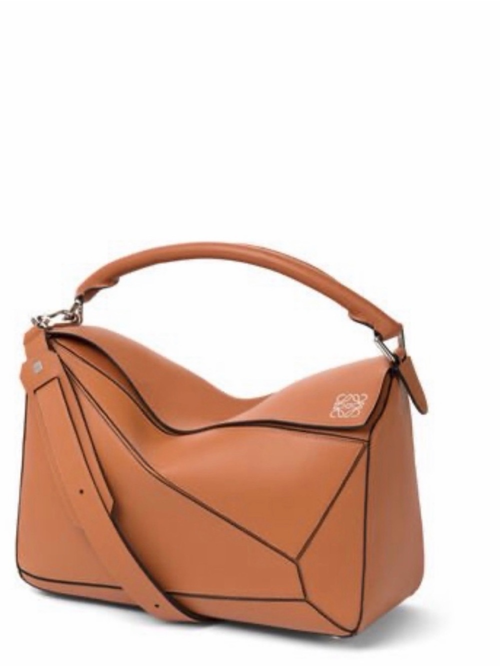 $3,850 Loewe Tan Leather Puzzle small Shoulder Bag